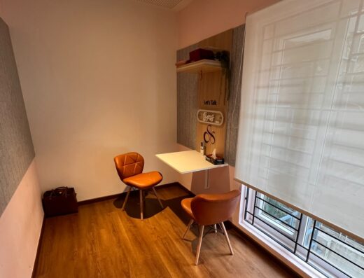 A Private Meeting and Therapy Room in Mylapore, Chennai for therapy, counselling sessions and interviews.