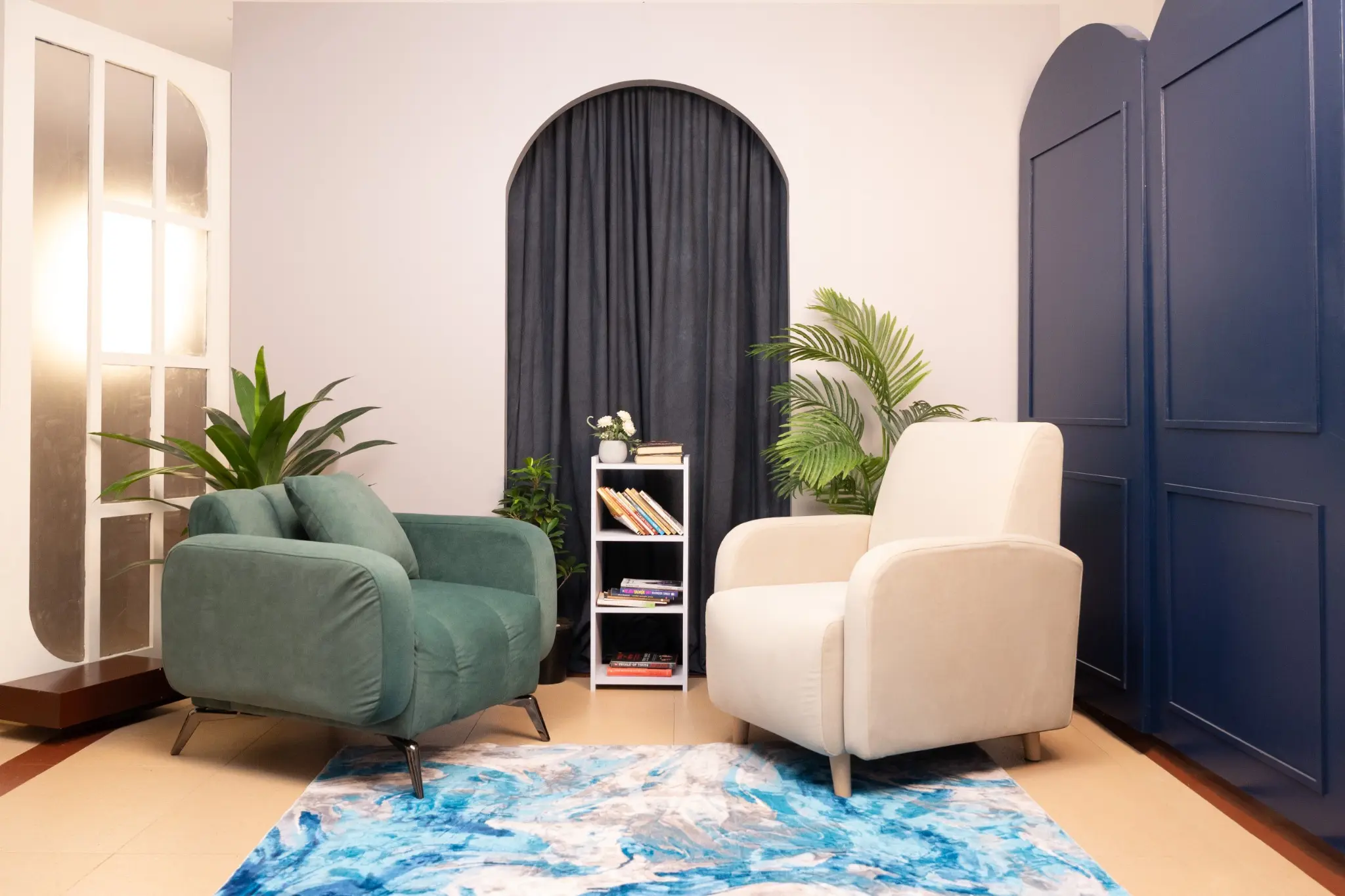 Podcast Studio in Virugambakkam, Chennai with professional interview setup