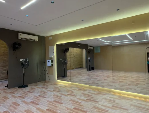 Fitness Studio in Kilpauk, Chennai for wellbeing workshops with full length mirrors